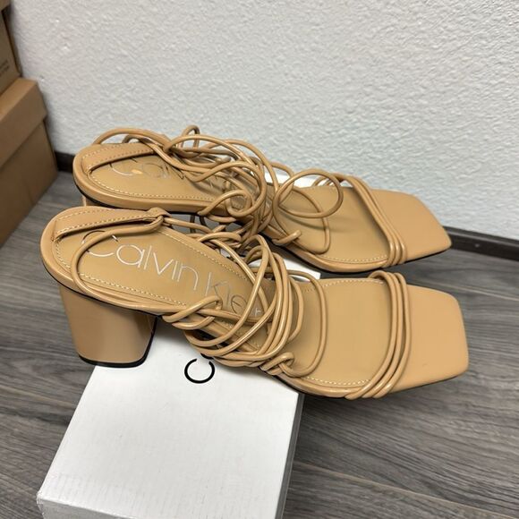 Calvin Klein Womens Calista Lace-Up Strappy Heels - Picture 5 of 6